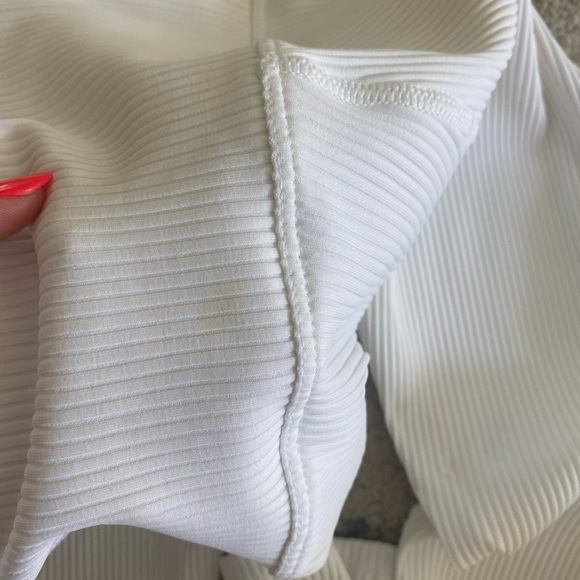 Carbon 37 Ribbed White Leggings - Picture 5 of 7